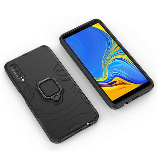 PC + TPU Shockproof Protective Case for Galaxy A70, with Magnetic Ring Holder, For Galaxy A70