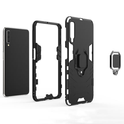 Funda protectora a prueba de golpes de PC + TPU para Galaxy A70, con soporte de anillo magnético, para Galaxy A70