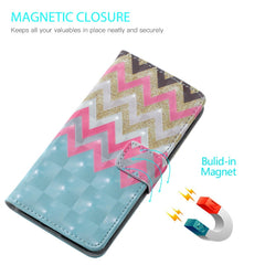 Color Wave 3D Pattern Horizontal Flip Leather Case for Galaxy A70, with Holder & Card Slots & Photo Frame & Wallet, Galaxy A70