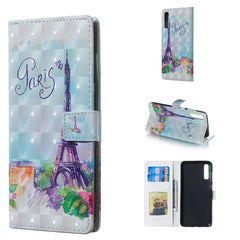 Tower Pattern 3D Horizontal Flip Leather Case for Galaxy A70, with Holder & Card Slots & Photo Frame & Wallet, Galaxy A70