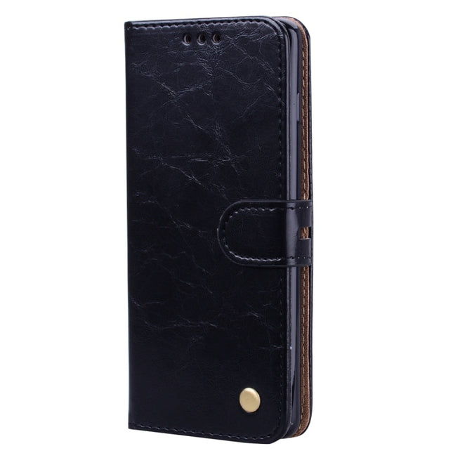 Business Style Oil Wax Texture Horizontal Flip Leather Case for Galaxy S10 Plus, with Holder & Card Slots & Wallet