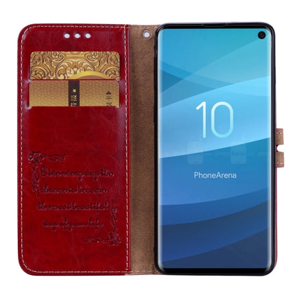 Business Style Oil Wax Texture Horizontal Flip Leather Case for Galaxy S10, with Holder & Card Slots & Wallet, For Galaxy S10