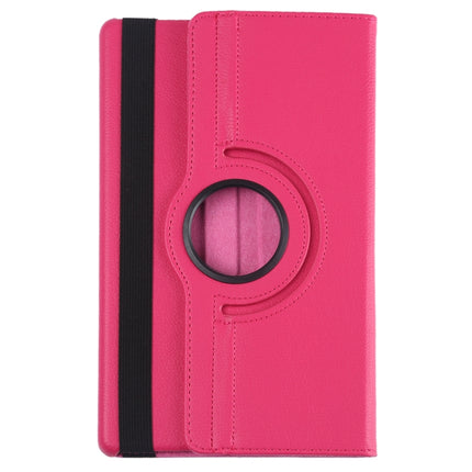 Litchi Texture Horizontal Flip 360 Grad Rotation Ledertasche für Galaxy Tab A 10.1 (2019) T510 / T515, mit Halterung, für Galaxy Tab A 10.1 (2019) T510 / T515