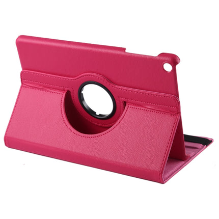 Litchi Texture Horizontal Flip 360 Grad Rotation Ledertasche für Galaxy Tab A 10.1 (2019) T510 / T515, mit Halterung, für Galaxy Tab A 10.1 (2019) T510 / T515