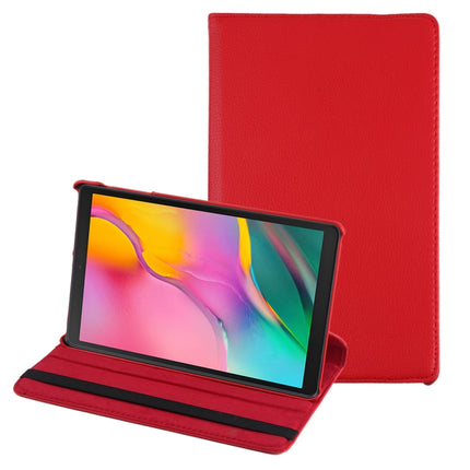 Litchi Texture Horizontal Flip 360 Grad Rotation Ledertasche für Galaxy Tab A 10.1 (2019) T510 / T515, mit Halterung, für Galaxy Tab A 10.1 (2019) T510 / T515