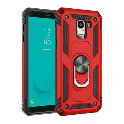 Funda protectora de TPU + PC a prueba de golpes Armor para Galaxy J6 (2018), con soporte giratorio de 360 ​​grados, para Galaxy J6 (2018)