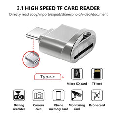 USB-C / Type-C to Micro SD Card (TF Card) Reader Adapter
