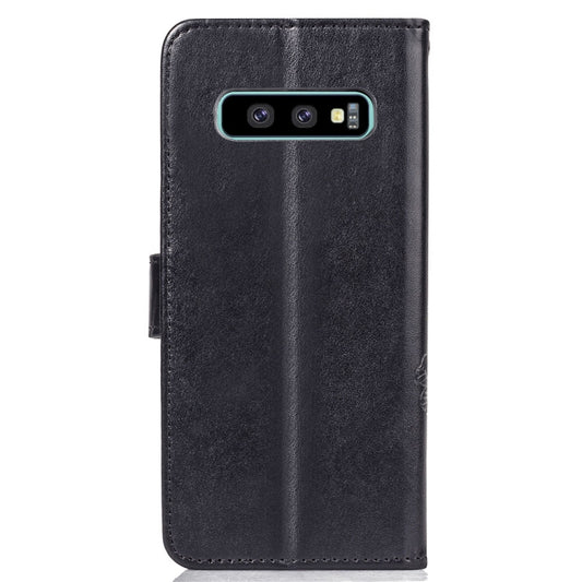 Lucky Clover Pressed Flowers Pattern Leather Case for Galaxy S10e, with Holder & Card Slots & Wallet & Hand Strap, For Galaxy S10e, Galaxy S10e