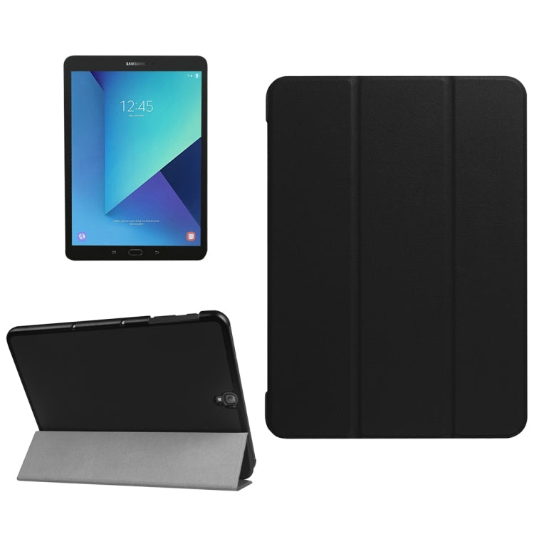 Für Galaxy Tab S3 9,7 Zoll T820/T825 Custer Texture Horizontal Flip Ledertasche mit 3-fach klappbarem Halter, für Galaxy Tab S3 9.7, Galaxy Tab S3 9.7