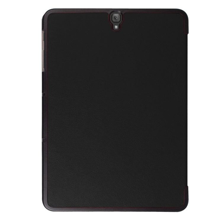 Für Galaxy Tab S3 9,7 Zoll T820/T825 Custer Texture Horizontal Flip Ledertasche mit 3-fach klappbarem Halter, für Galaxy Tab S3 9.7, Galaxy Tab S3 9.7