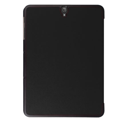 For Galaxy Tab S3 9.7 inch T820 / T825 Custer Texture Horizontal Flip Leather Case with 3-folding Holder, For Galaxy Tab S3 9.7