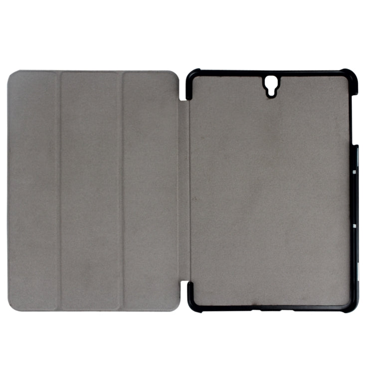 Für Galaxy Tab S3 9,7 Zoll T820/T825 Custer Texture Horizontal Flip Ledertasche mit 3-fach klappbarem Halter, für Galaxy Tab S3 9.7, Galaxy Tab S3 9.7