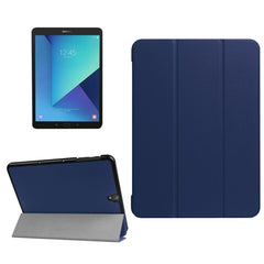 For Galaxy Tab S3 9.7 inch T820 / T825 Custer Texture Horizontal Flip Leather Case with 3-folding Holder, For Galaxy Tab S3 9.7, Galaxy Tab S3 9.7