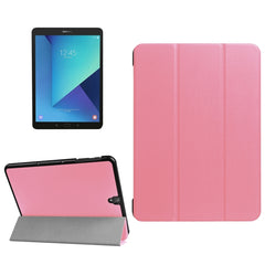 For Galaxy Tab S3 9.7 inch T820 / T825 Custer Texture Horizontal Flip Leather Case with 3-folding Holder, For Galaxy Tab S3 9.7, Galaxy Tab S3 9.7