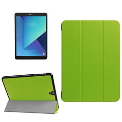 For Galaxy Tab S3 9.7 inch T820 / T825 Custer Texture Horizontal Flip Leather Case with 3-folding Holder, For Galaxy Tab S3 9.7, Galaxy Tab S3 9.7