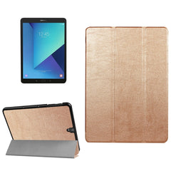 For Galaxy Tab S3 9.7 inch T820 / T825 Custer Texture Horizontal Flip Leather Case with 3-folding Holder, For Galaxy Tab S3 9.7, Galaxy Tab S3 9.7