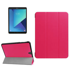 For Galaxy Tab S3 9.7 inch T820 / T825 Custer Texture Horizontal Flip Leather Case with 3-folding Holder, For Galaxy Tab S3 9.7, Galaxy Tab S3 9.7