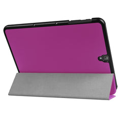 Funda de cuero con tapa horizontal y textura Custer con soporte plegable de 3 pliegues para Galaxy Tab S3 9.7 T820/T825, para Galaxy Tab S3 9.7, Galaxy Tab S3 9.7