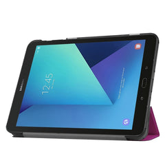 Funda de cuero con tapa horizontal y textura Custer con soporte plegable de 3 pliegues para Galaxy Tab S3 9.7 T820/T825, para Galaxy Tab S3 9.7, Galaxy Tab S3 9.7