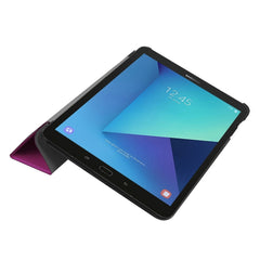 Funda de cuero con tapa horizontal y textura Custer con soporte plegable de 3 pliegues para Galaxy Tab S3 9.7 T820/T825, para Galaxy Tab S3 9.7, Galaxy Tab S3 9.7