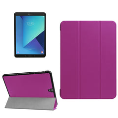 For Galaxy Tab S3 9.7 inch T820 / T825 Custer Texture Horizontal Flip Leather Case with 3-folding Holder, For Galaxy Tab S3 9.7, Galaxy Tab S3 9.7