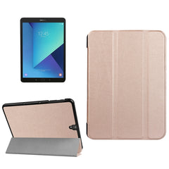 For Galaxy Tab S3 9.7 inch T820 / T825 Custer Texture Horizontal Flip Leather Case with 3-folding Holder, For Galaxy Tab S3 9.7, Galaxy Tab S3 9.7