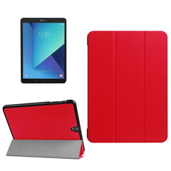 For Galaxy Tab S3 9.7 inch T820 / T825 Custer Texture Horizontal Flip Leather Case with 3-folding Holder, For Galaxy Tab S3 9.7, Galaxy Tab S3 9.7