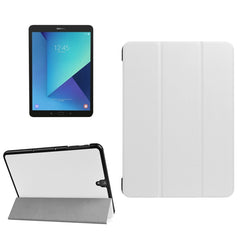 For Galaxy Tab S3 9.7 inch T820 / T825 Custer Texture Horizontal Flip Leather Case with 3-folding Holder, For Galaxy Tab S3 9.7, Galaxy Tab S3 9.7