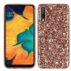 Glittery Powder Shockproof TPU Case for Galaxy A50, Galaxy A50