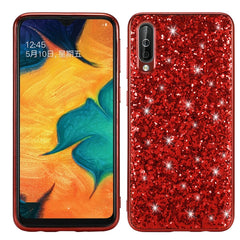 Glittery Powder Shockproof TPU Case for Galaxy A50, Galaxy A50