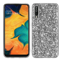 Glittery Powder Shockproof TPU Case for Galaxy A50, Galaxy A50