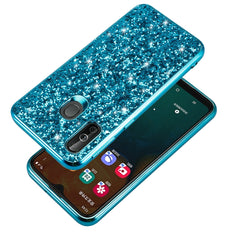 Glitzerndes, puderfarbenes, stoßfestes TPU-Case für Galaxy A40, Für Galaxy A40