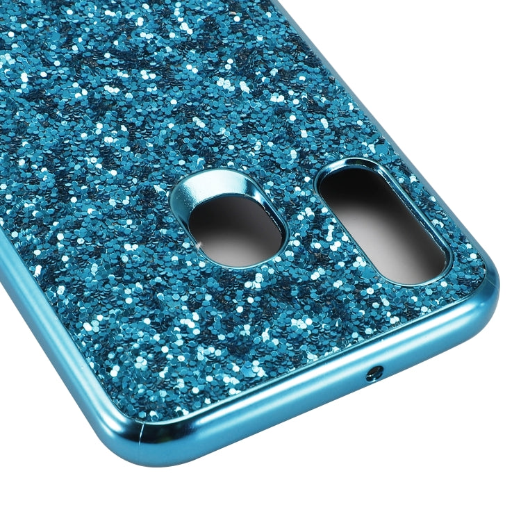 Glitzerndes, puderfarbenes, stoßfestes TPU-Case für Galaxy A40, Für Galaxy A40