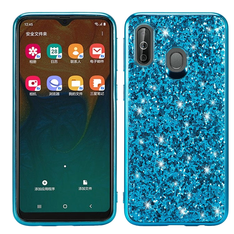 Glitzerndes, puderfarbenes, stoßfestes TPU-Case für Galaxy A40, Für Galaxy A40