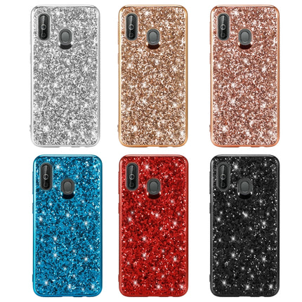 Glitzerndes, puderfarbenes, stoßfestes TPU-Case für Galaxy A40, Für Galaxy A40