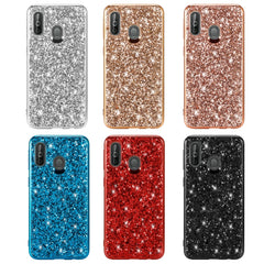 Glitzerndes, puderfarbenes, stoßfestes TPU-Case für Galaxy A40, Für Galaxy A40
