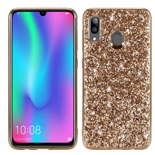 Glittery Powder Shockproof TPU Case for Galaxy A30, For Galaxy A30