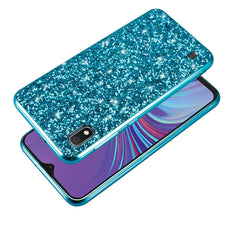 Glittery Powder Shockproof TPU Case for Galaxy A10, For Galaxy A10