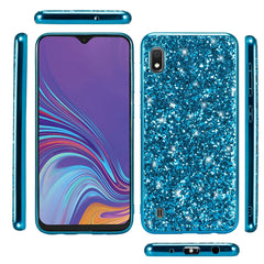 Glittery Powder Shockproof TPU Case for Galaxy A10, For Galaxy A10