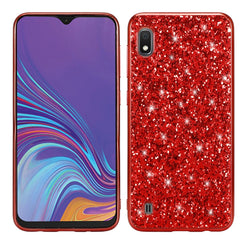 Glittery Powder Shockproof TPU Case for Galaxy A10, For Galaxy A10