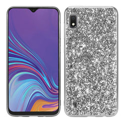 Glittery Powder Shockproof TPU Case for Galaxy A10, For Galaxy A10