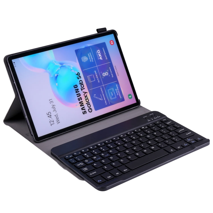 A860 For Samsung Galaxy Tab S6 10.5 inch T860 / T865 Detachable Bluetooth Keyboard Tablet Case with Pen Holder Elastic Strap