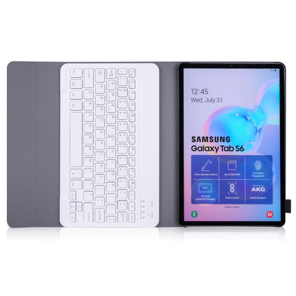 A860 For Samsung Galaxy Tab S6 10.5 inch T860 / T865 Detachable Bluetooth Keyboard Tablet Case with Pen Holder Elastic Strap, Rose Gold, Black, Gold