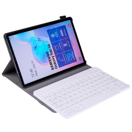 A860 For Samsung Galaxy Tab S6 10.5 inch T860 / T865 Detachable Bluetooth Keyboard Tablet Case with Pen Holder Elastic Strap, Rose Gold, Black, Gold