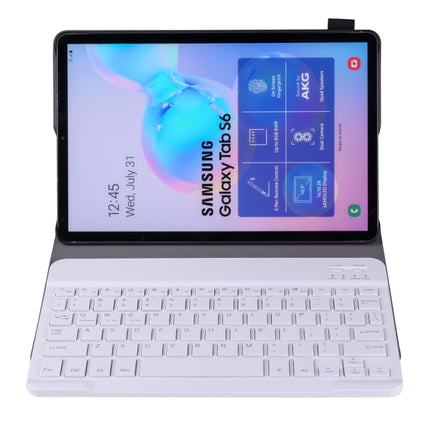 A860 For Samsung Galaxy Tab S6 10.5 inch T860 / T865 Detachable Bluetooth Keyboard Tablet Case with Pen Holder Elastic Strap, Rose Gold, Black, Gold