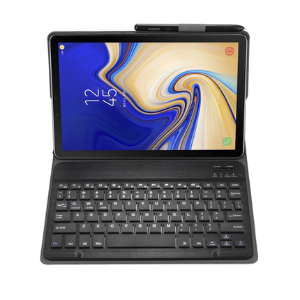 A720 Bluetooth 3.0 Ultra-thin Detachable Bluetooth Keyboard Leather Tablet Case + Leather Tablet Case for Samsung Galaxy Tab S5e T720, with Pen Slot & Holder