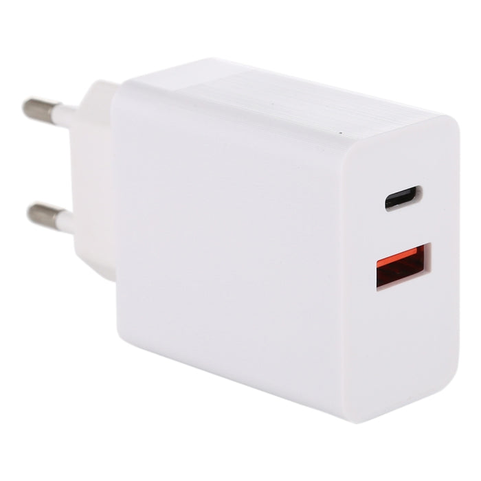24W PD + QC3.0 Fast Charger Power Adapter Plug Adapter EU Plug, 24W EU Plug