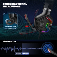 ONIKUMA K10 PRO Computer Games Wired Headset with Microphone, K10 PRO