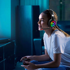 ONIKUMA K10 3.5mm Computer Games Wired Headset with RGB LED Light, K10