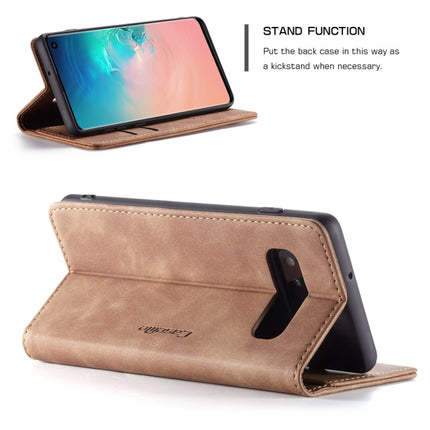 CaseMe-013 Multifunctional Retro Frosted Horizontal Flip Leather Case for Galaxy S10, with Card Slot & Holder & Wallet, For Galaxy S10